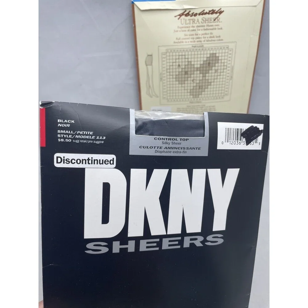 DKNY Sheers Control Top Hosiery Small Black Hanes Ultra Pantyhose 707 Jet Size B
